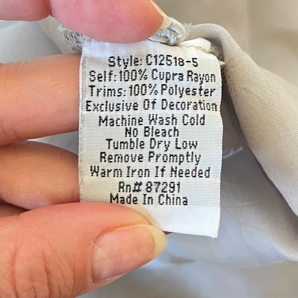 Johnny Was Tunic Lace Light Grey - Picture 7 of 7